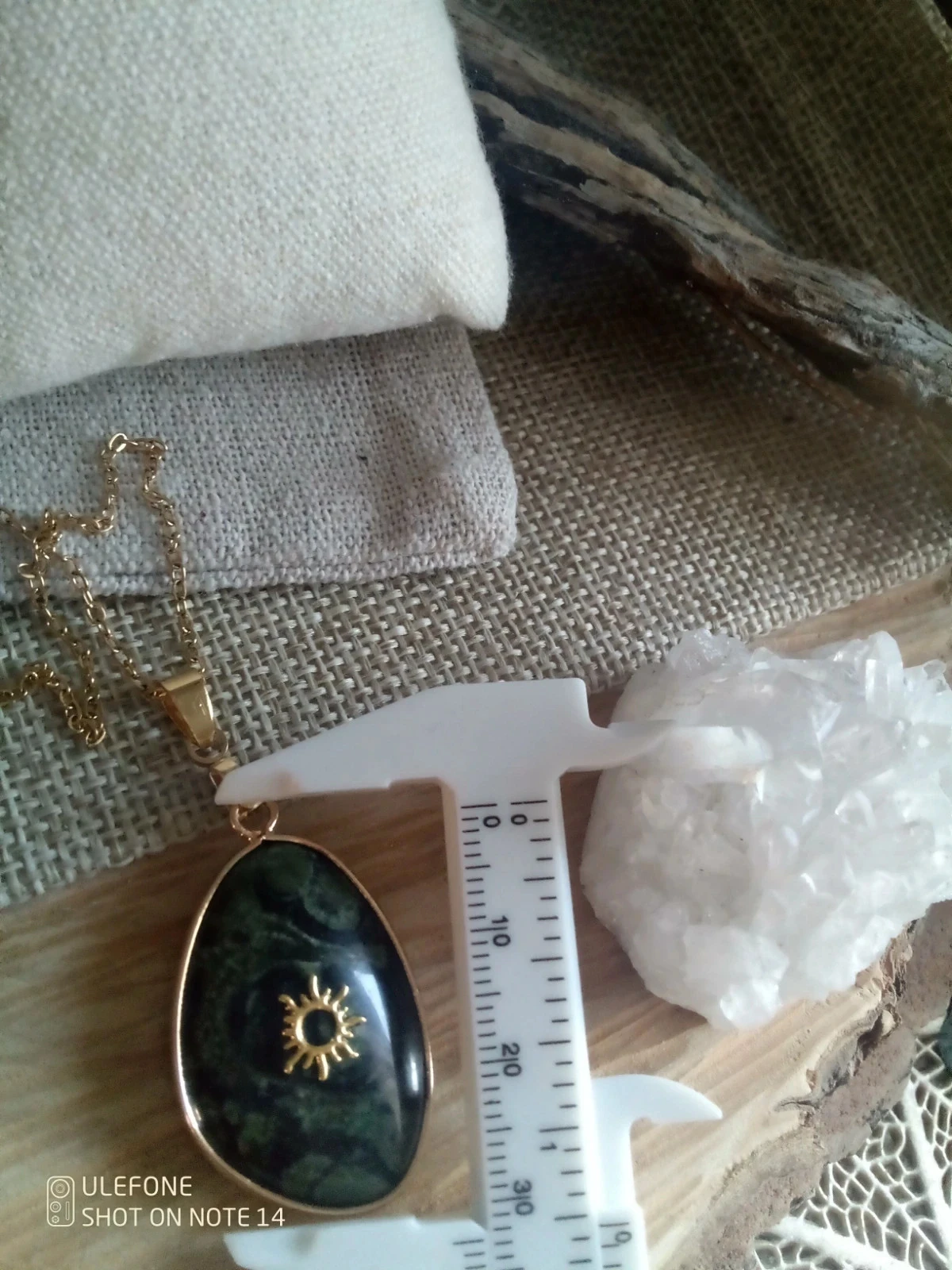 Collier jaspe kambala pierre naturelle – photo 3